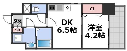 メイクス天王寺の間取り画像