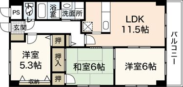 グランカーサ古江の間取り画像