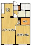 ディアコート徳力新町の間取り画像