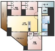 フェミネンス大津石山の間取り画像