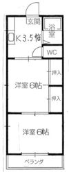パシフィックハイツ鶴瀬の間取り画像