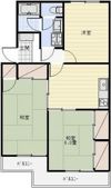 マンションブルースカイの間取り画像
