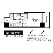 アドバンス西梅田ラシュレの間取り画像