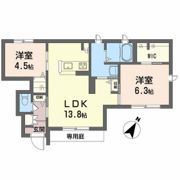 ファンコート堀越 壱番館の間取り画像