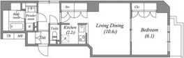 南堀江アパートメントグランデの間取り画像