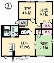シャンベール A棟の間取り画像