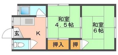 ことぶき荘A,B,C棟の間取り画像