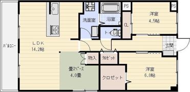 ヴィーブル東若林の間取り画像