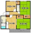ハイツカトレアII番館の間取り画像