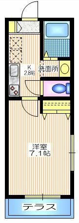 カルム茶屋坂（WEST棟）の間取り画像