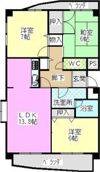 ファミーユ植田東の間取り画像