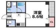 ソリティア桃谷の間取り画像