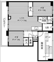 ビレッジハウスおさつ1号棟の間取り画像