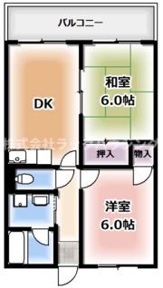 北田ハイツの間取り画像