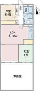 ドミール東山102号室の間取り画像