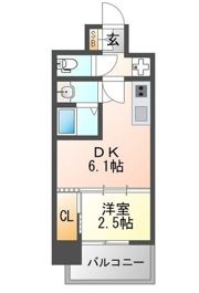 プレリスNEO大阪十三エルヴィオンの間取り画像