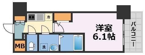 エスリード難波AGREAの間取り画像