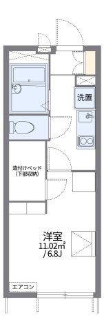 レオパレス川崎大師の間取り画像