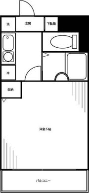 フローラ若宮(フローラワカミヤ)の間取り画像