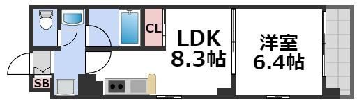 コンソラーレ上町台Ⅱの間取り画像
