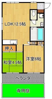 波多野ハイツの間取り画像