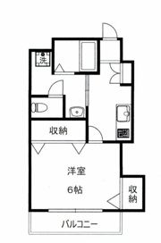 第二若木コーポの間取り画像
