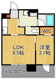 RJRプレシア西小倉駅前の間取り画像