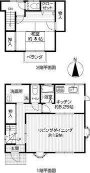 上大岡東二丁目 貸家の間取り画像