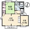 屋島フレグランス B棟の間取り画像