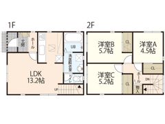 迫貸家 3号棟の間取り画像