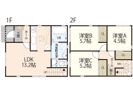迫貸家 3号棟の間取り画像