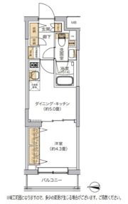 リビオメゾン湯島の間取り画像