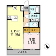 ローゼスポート港町 B棟の間取り画像