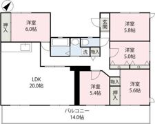 ヴァンベールかたおかの間取り画像