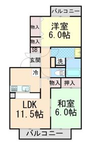 ネオパーチェ B棟の間取り画像