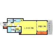 SERENiTE谷町croixの間取り画像