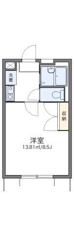 レオパレスビューフレアの間取り画像