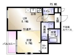 サクパレス諸福の間取り画像