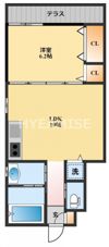 SS福田D棟の間取り画像