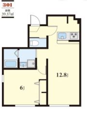 CASA LUXE 北千住の間取り画像