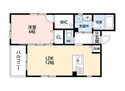 リブズ菊池Ⅲの間取り画像