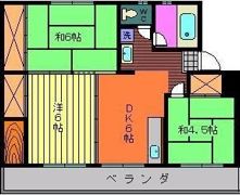 浜の前マンション5棟の間取り画像