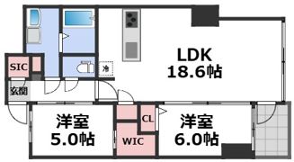 S-RESIDENCE谷町六丁目aloの間取り画像