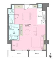 ホテル&レジデンス六本木 住居の間取り画像