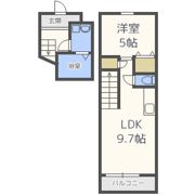 フジパレス谷町A棟の間取り画像