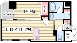 シエルラ甲南山手の間取り画像