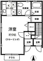 エスポワール弦巻の間取り画像