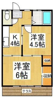 ムサシノコーポの間取り画像