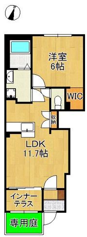 仮）北九州市八幡西区陣原4丁目アパート新築工事の間取り画像