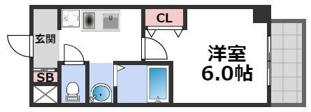 クレド桜川の間取り画像